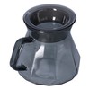 Coffee Kettle Heat Resistant Coffee Sharing Pot Transparent Black Glass