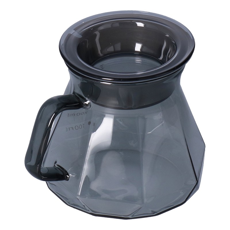 Coffee Kettle Heat Resistant Coffee Sharing Pot Transparent Black Glass