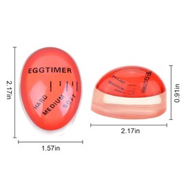 Egg Timer, 2 Pieces Egg Timer for Cooking, Selection of the Maturity Level of Eggs Depending on Colour Change, Safe Non-Toxic Resin Egg Timer Safe Non-Toxic for Kitchen Cooking