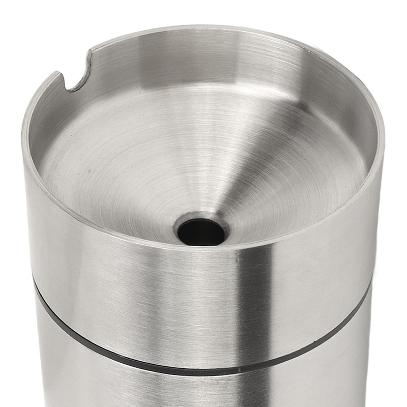 Car Ashtray with Lid Portable Removable Stainless Steel Smokeless Ashtray