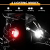 Ascher Rechargeable Bike Light Set, Super Bright Front & Rear