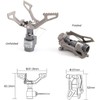 BRS Stove BRS 3000T Stove Titanium Ultralight Backpacking Stove Portable