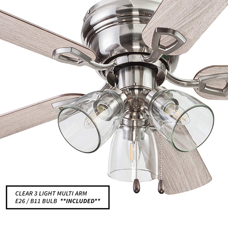 Portage Bay 51437 Renton Ceiling Fan, 42, Brushed Nickel