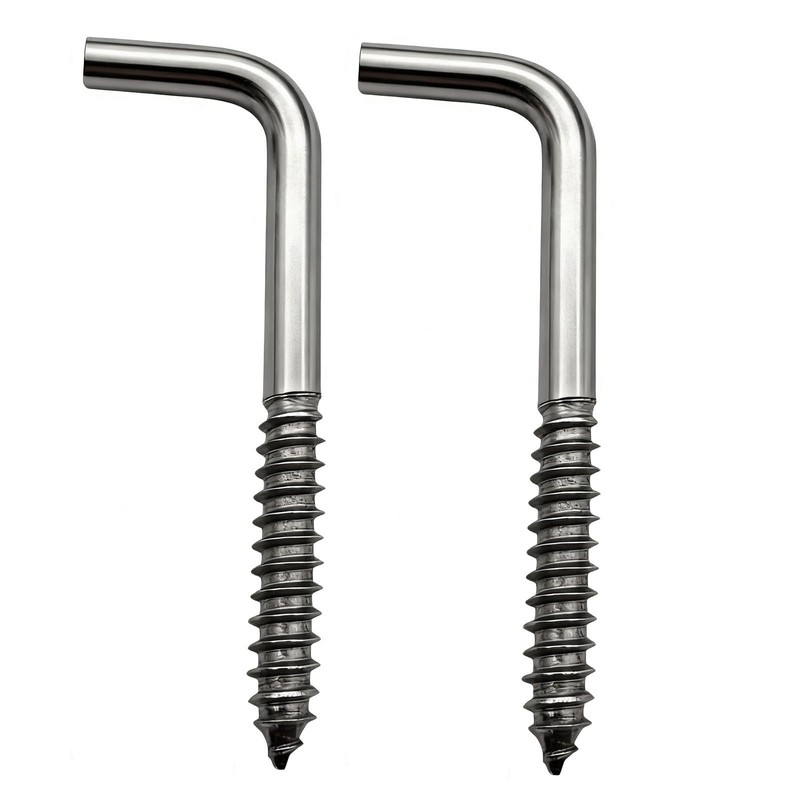 IDEALSV 304 Stainless Steel Screw in Hooks 2 Inch 7