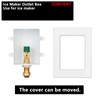 (1 Pack) Lidertik 1/2 inch Push-to-Connect Pre-Assembled Ice Maker Outlet