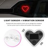 Sun Walker Heart-Shaped Car LED Ambient Light, Solar-Powered Love Heart