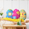 Thinkday 3 Pcs Easter Eggs Pillow Soft Plush Easter Eggs