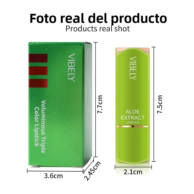 Vibely Labial Que Cambia De Color No Transfiere Agua