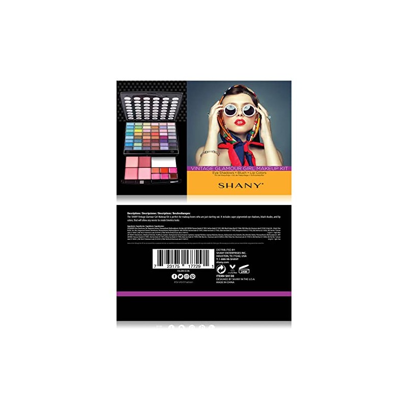 SHANY Cosmetics, Glamour Girl - Kit de Maquillaje, 48 Sombras