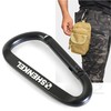 SHENKEL Large Carabiner, Black, Set of 3, 3.1 x 1.6