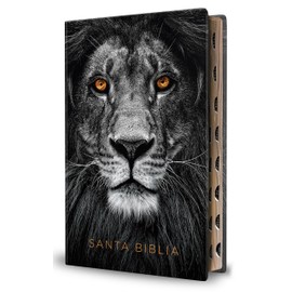 Biblia Reina Valera 1960 letra grande. Biblia León símil piel índice / Spanish B ible RVR 1960 Handy Size Large Print imitation leather Lion of Judah