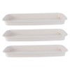 VICASKY 3pcs Plastic Flowerpot Water Trays Rectangular Potted Plant Bases