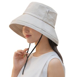Rising Temperature: 18.6 ° C PROTECTU Heat Shield Hat with Chin Strap, 02 beige