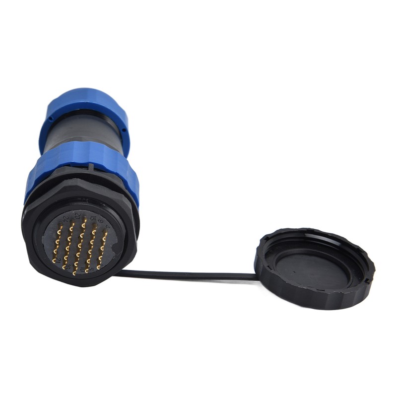 Waterproof Connector Back Nut IP68 Aviation Power Socket 5A for
