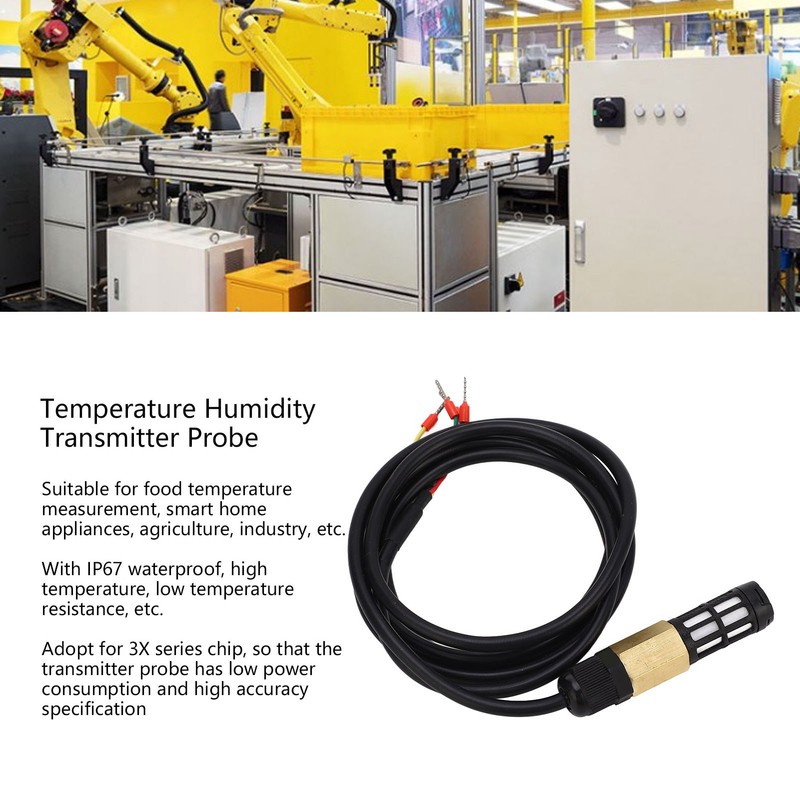 Temperature Humidity Transmitter Probe RS485 IP67 Waterproof Sensor Probe 150cm