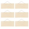 Hazrcvr Wooden Signs for Writing 6 Pieces Unfinished Wooden Sign