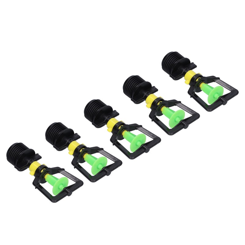 5PCS G1/2 Male Thread Rotating Sprinkler Nozzle Spray Head Misting