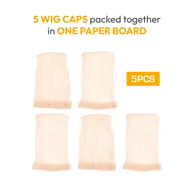 RED by Kiss 5 PCS HD Invisible Wig Caps for
