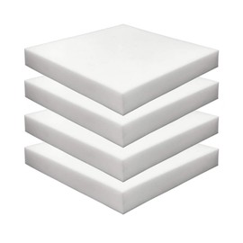 FOAMMA (4-Pack) 2" x 13" x 13", High Density Upholstery Foam, Chair Cushion Square Foam for Dining Chairs, Wheelchair Seat Cushion Replacement