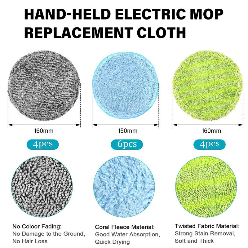 Vegena Pack of 14 Microfibre Pads Suitable for Hurricane Floating