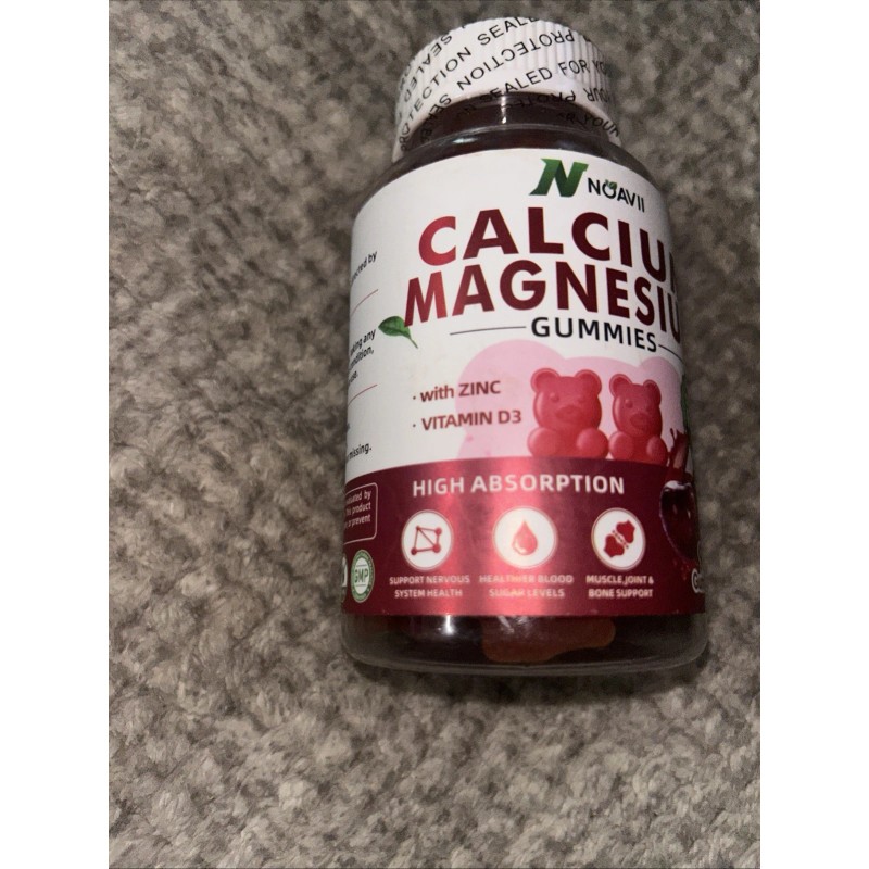 NOAV II Calcium Magnesium Zinc Gummies with Vitamin D &