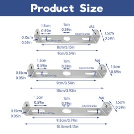 Pack of 6 Ceiling Mount Lamp, Lamp Holder Ceiling Ceiling Light Bracket with Screws Accessories Light Mounting Bracket Mounting Bracket