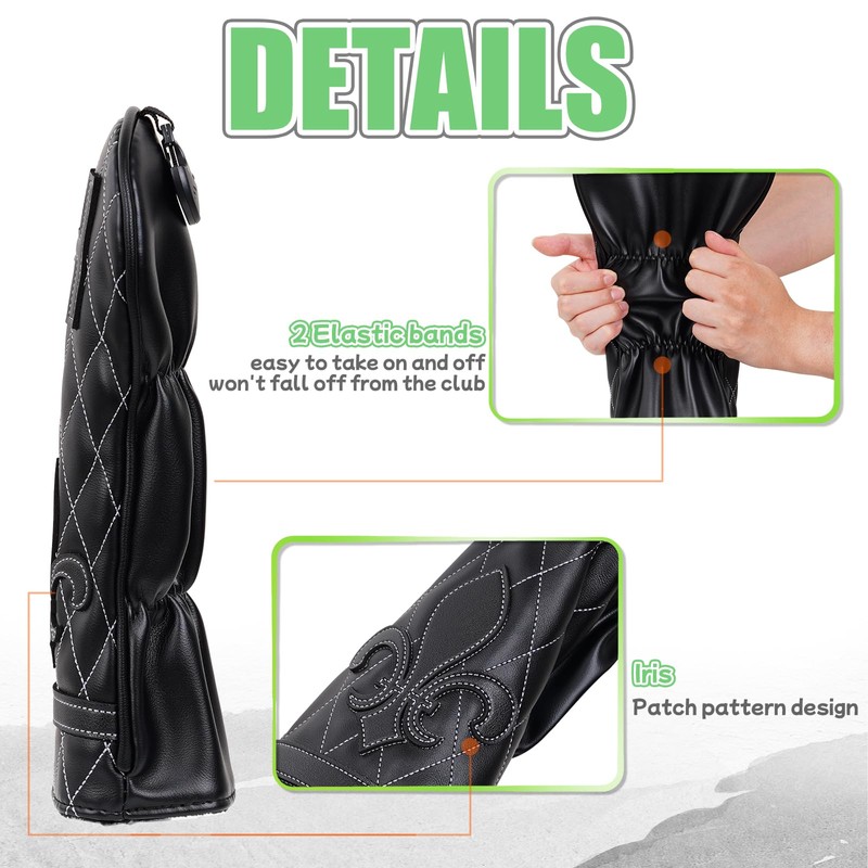 Golf Club Head covers Hybrid Utility Rescue with Interchangeable Number