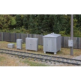 Walthers HO Scale Scenery Kit Vintage Trackside Detail Signal Cabinet/Phone Boxes