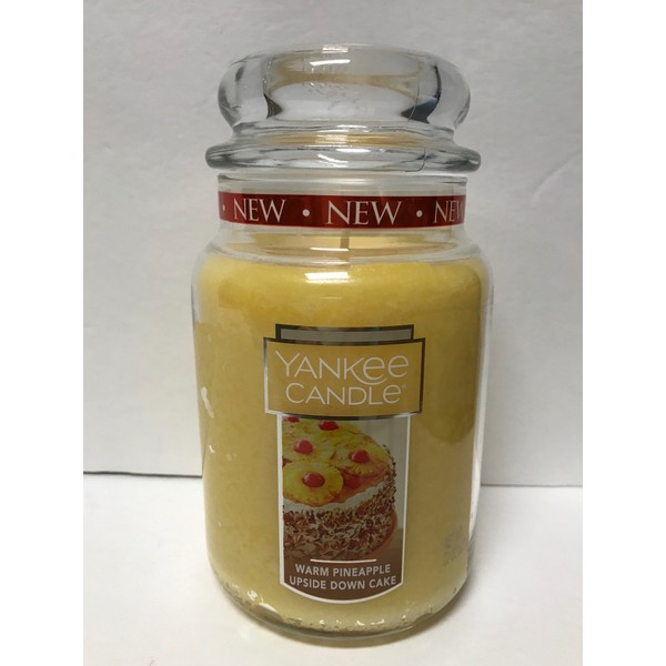 Yankee Candle Warm Pineapple Upside Down Cake Large Jar Candle, Fruit Scent
