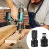2 Pcs Impact Wrench Adapters, 1/2 Square Drive to 1/4