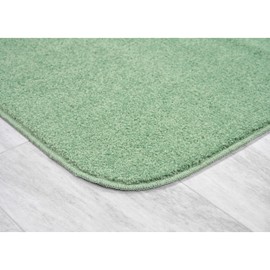 Garland Rug Gramercy Plush Polypropylene Washable Bath Rug Set, 2 Piece (17" x24', 20"x34" Bath Rugs) Deep Fern