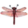 AB Tools Small Metal Red Dragonfly Garden/Home Wall Art Ornament