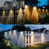 Peasur Solar Fence Lights Outdoor, 8 Pack Step Light Solar