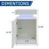 White Nightstands with Set of 2, LED End Table Set