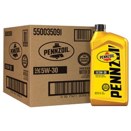Pennzoil Motor Oil 5W-30 Motor Oil, 1 Quart (6 Pack)