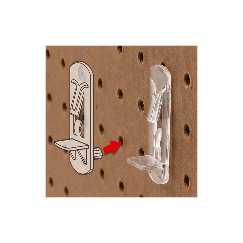 Prime-Line U 9398N Self-Locking Shelf Support Pegs, 1/4 In. Peg
