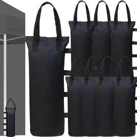 Cerkkapo Gazebo Sandbags, Pack of 8 Sandbags for Filling, 600D Oxford Thick Sandbag Weights for Gazebo, Weight Sand Bags for Gazebo, Sandbag for Pop-Up Gazebo, Tent, Parasol, 20 x 50 cm