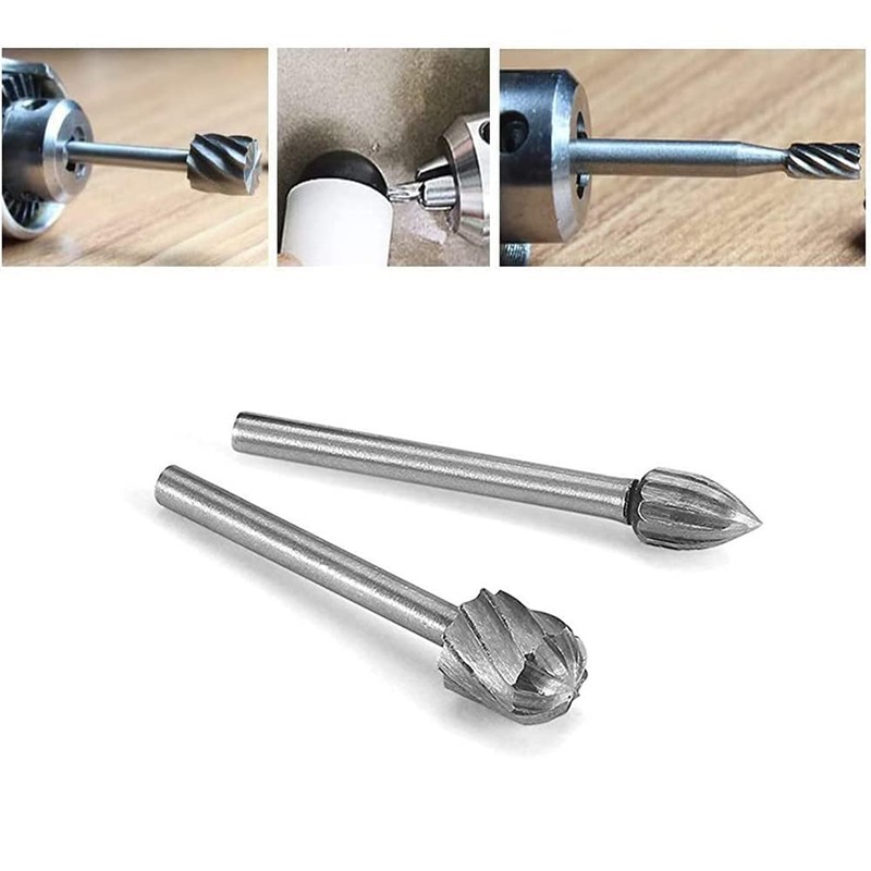 Kimlonton Rotary File 0.1 inch (3.175 mm) Shaft, 20 Piece