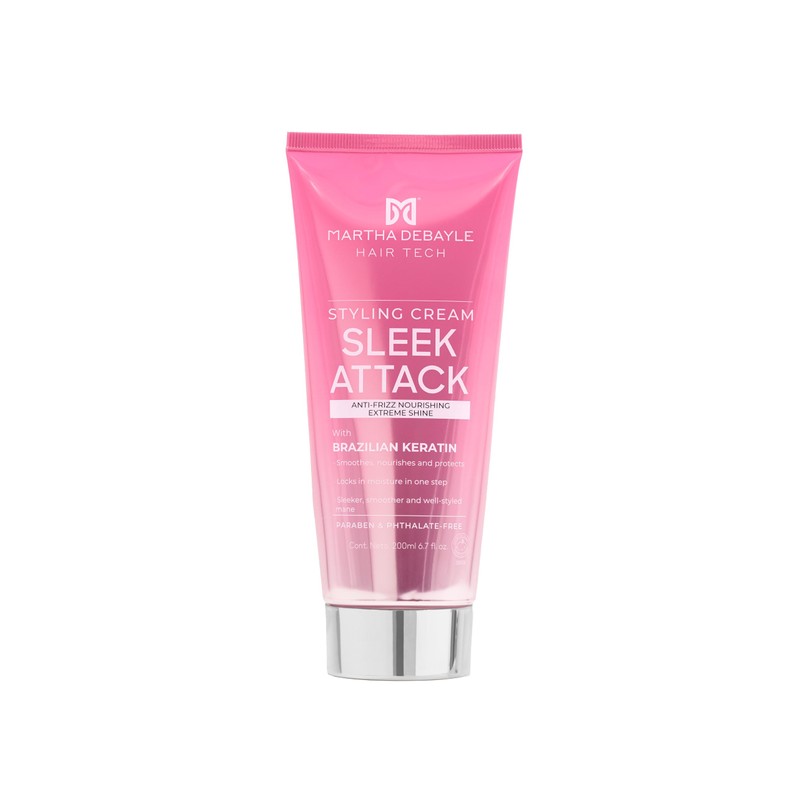 MARTHA DEBAYLE HAIR TECH. SLEEK ATTACK STYLING CREAM. Crema para