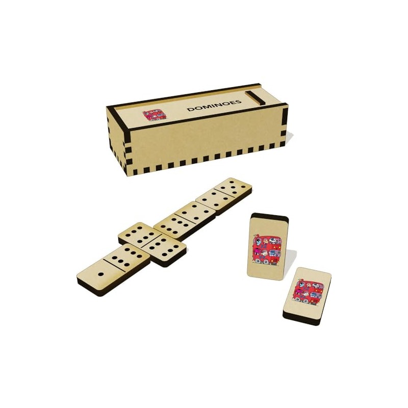 Azeeda 'double-decker' Domino Set & Box (DM00038519)
