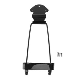 LiebeWH 6 String Guitar Trapeze Bridge Metal Jazz Tailpiece Replacement with Screws for Electric Guitars Jazz (Black), LiebeWHhngacw8ptb-12