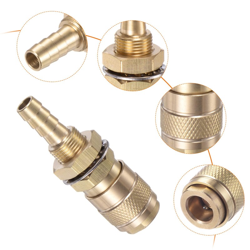 sourcing map 4pcs Gas & Water Quick Connector for Tube