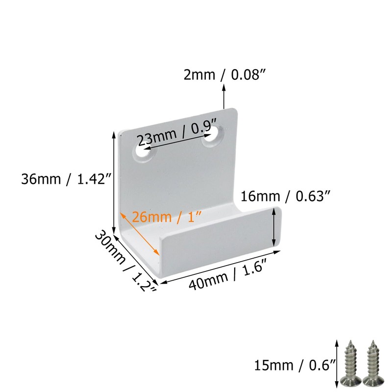 Coshar 10 Pcs Stainless Steel Hanger Bracket for Ceramic Tile