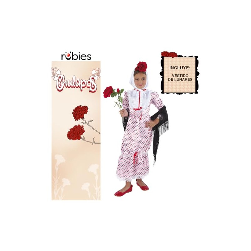 Chulapos Fancy Girls’ Costume Modern S N/A