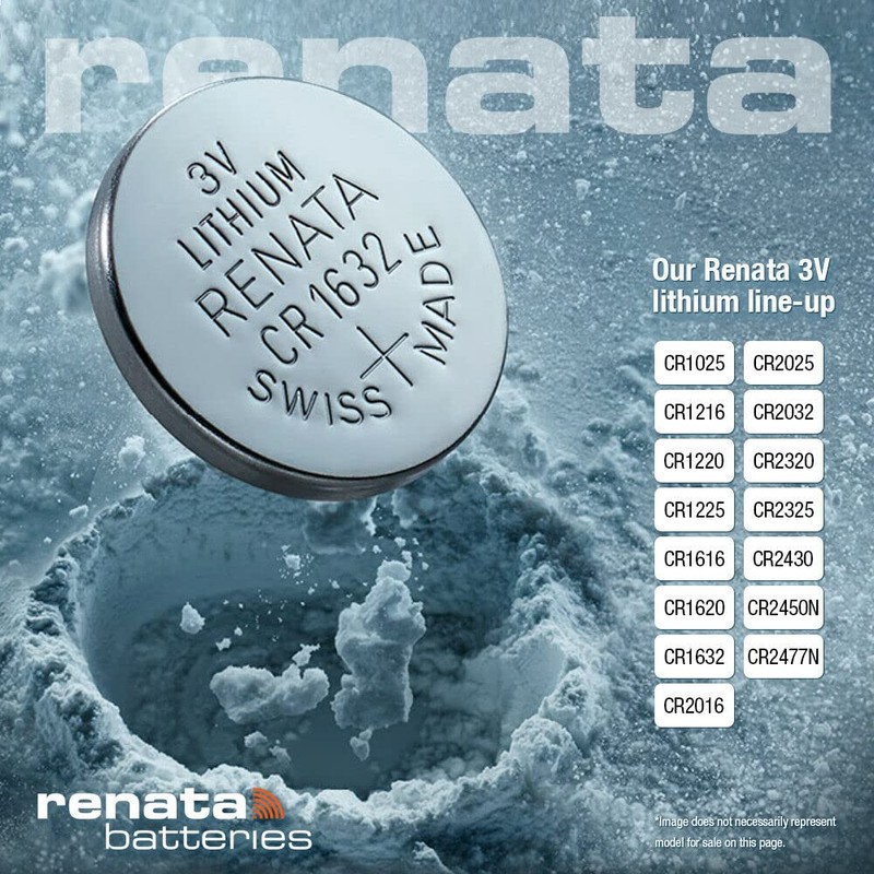 Renata CR2325 Batteries - 3V Lithium Coin Cell 2325 Battery