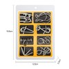 YGZN Metal Wire Puzzle Set of 16 with Bag, IQ