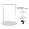 Clear Acrylic Plant Stand Round Top Corner Holder Planter Flower