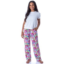 Nickelodeon Womens' Spongebob Squarepants Spiral Tie Dye Sleep Pajama Pants (M) Multicolored