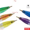 RITON Lucky 5 x 0.6mm Soft Needle Tip BLUE Ballpoint