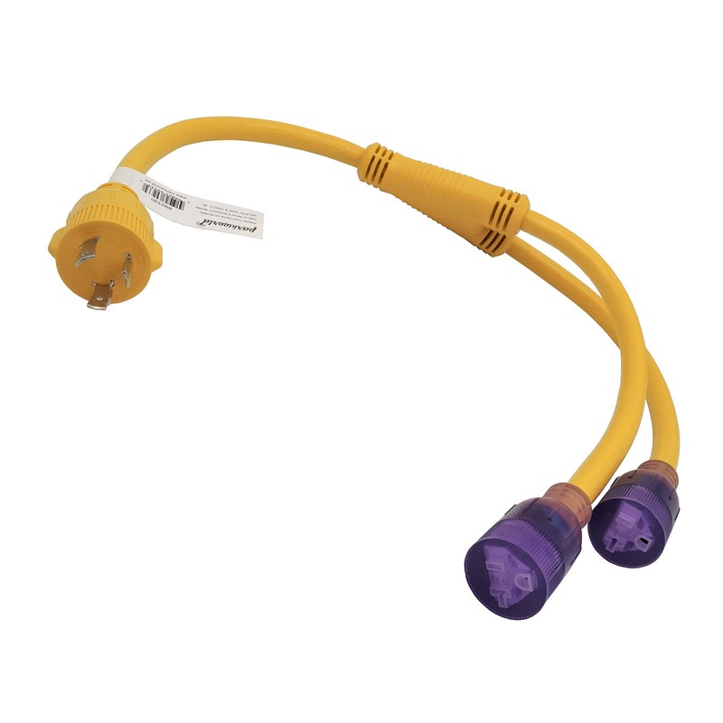 Parkworld 692330 30 AMP Generator Splitter Y Adapter Cord 3-Prong
